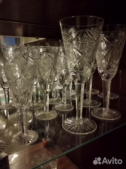 Хрусталь СССР: фужеры, вазы, конфетницы, стаканы
