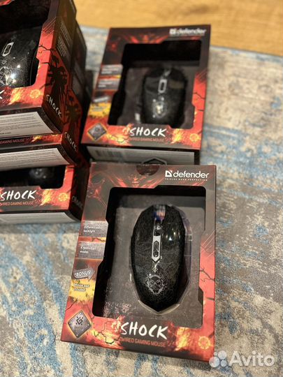 Игровая Мышь Defender Shock GM-110L+коврик+код