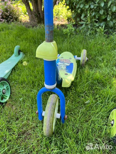 3 самоката трехколесных moby kids razor