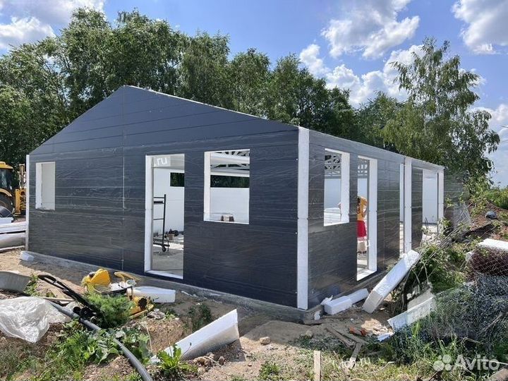 Гараж из сэндвич панелей