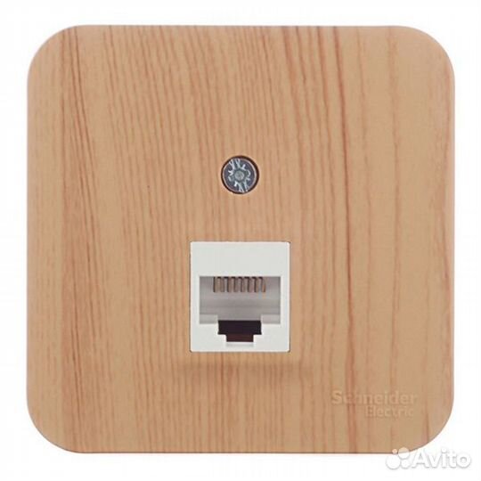 Розетка компьютерная RJ45 кат.5E Blanca SE ясень изол.пластина