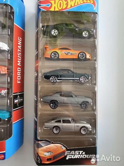 Hot wheels 5-pack. Форсаж. Мустанг. Наборы 5 шт