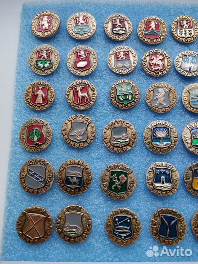 Значки гербы городов