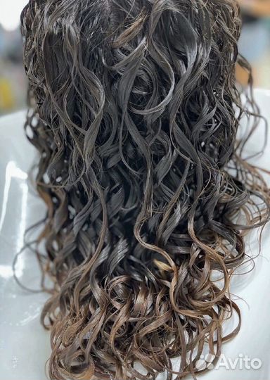 Химическая/биозавивка волос, флиссинг