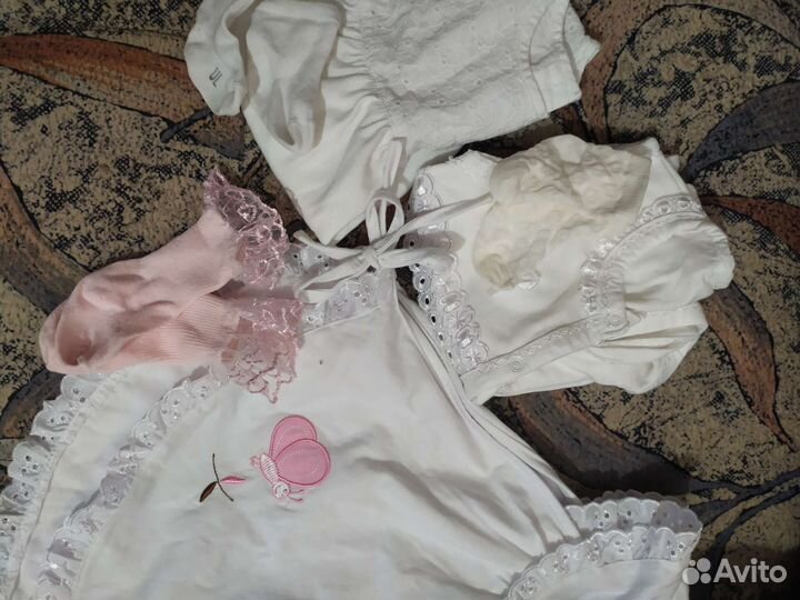 Комплект вещей для девочки 6-9 мес лето