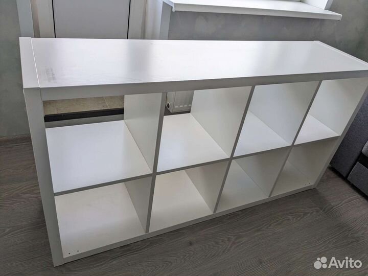 Стеллаж IKEA каллакс 8 ячеек белый
