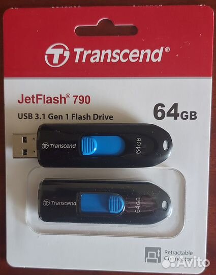 Флешка Transcend 64Gb USB3.1