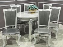 Стол и стулья столовая мебель "Роза"