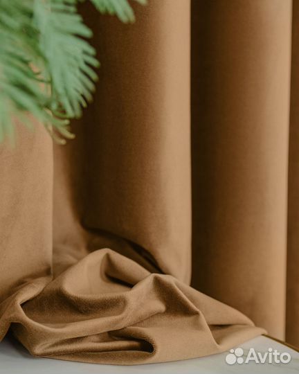 Комплект штор бархат Беллиссимо Тоффи