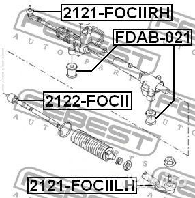 Наконечник рулевой левый