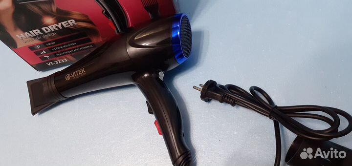 Профессиональный фен для волос с насадками