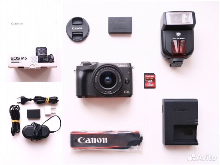 Фотоаппарат Canon EOS M6 kit + допы