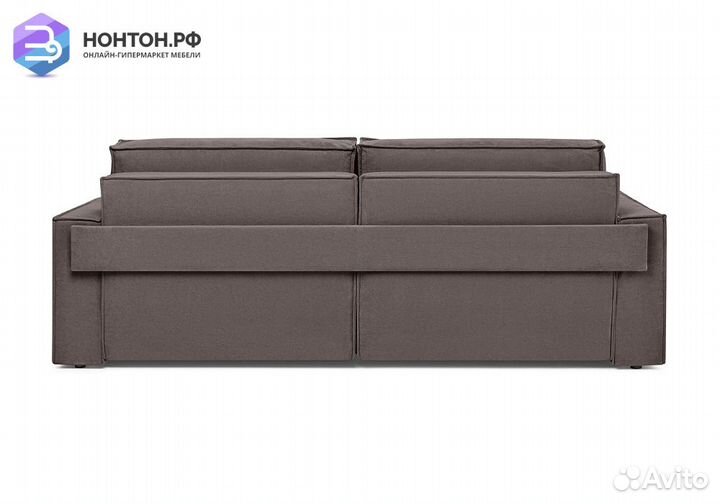 Диван еврокнижка двухместный Тревис коричневый