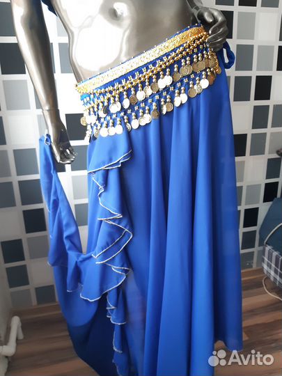 Костюм женский для восточных танцев синий