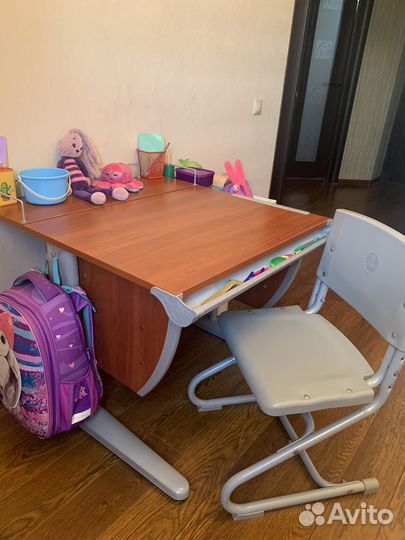 Растущая парта и стул деми