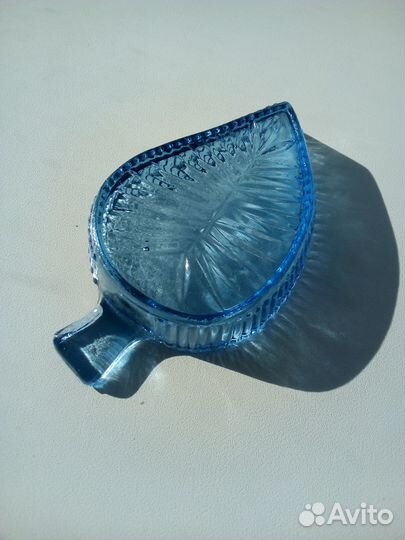 Листики розетки для варенья цветное стекло СССР