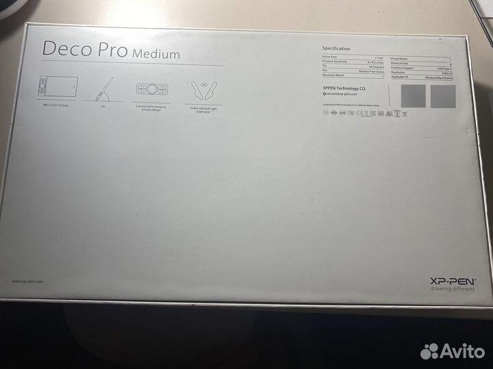 Графический планшет xp pen deco pro medium