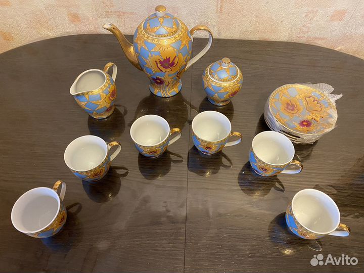 Чайный сервиз 6 персон 15 предметов фарфор