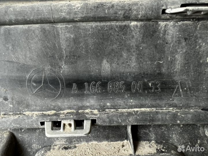 Юбка заднего бампера Mercedes ML 350 w166 AMG