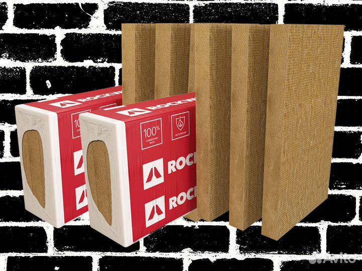 Роквул Руф Баттс В оптима 1000х600х40