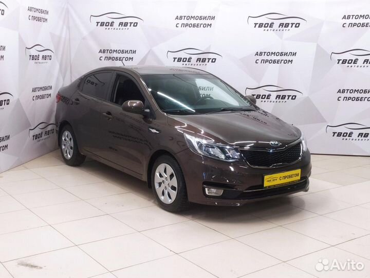 Kia Rio 1.6 МТ, 2016, 105 109 км