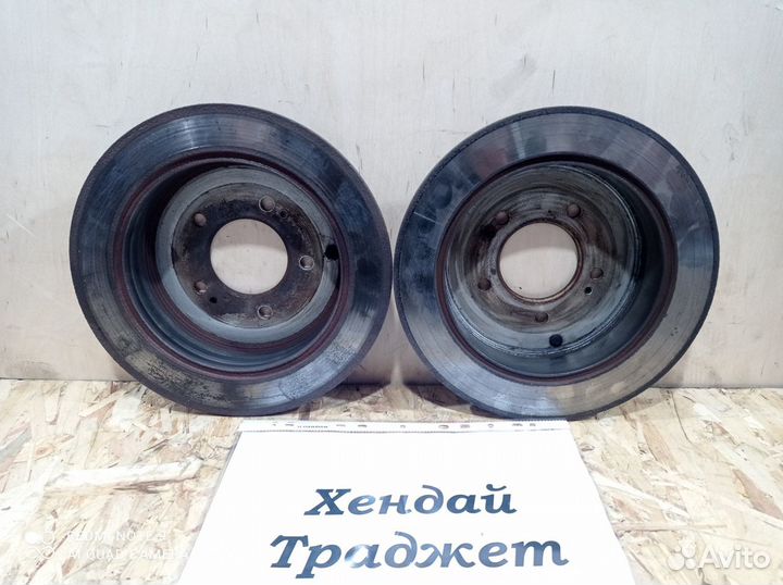 Диск тормозной задний Hyundai Trajet, 2003г