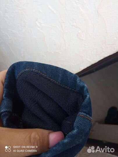 Джинсы утепленные и свитер 128