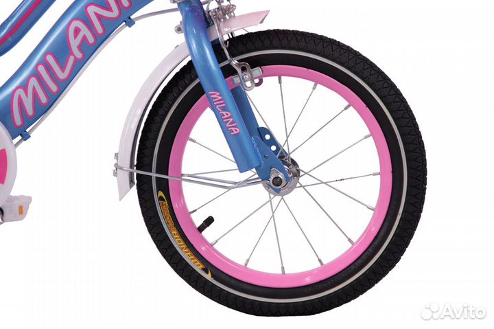 Велосипед для девочки Milana с доп.колесами
