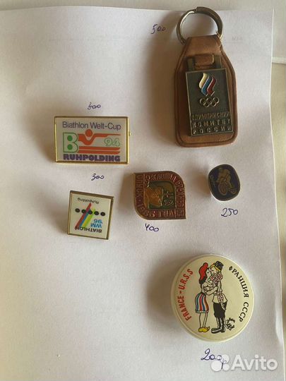 Значки олимпиада спорт редкие