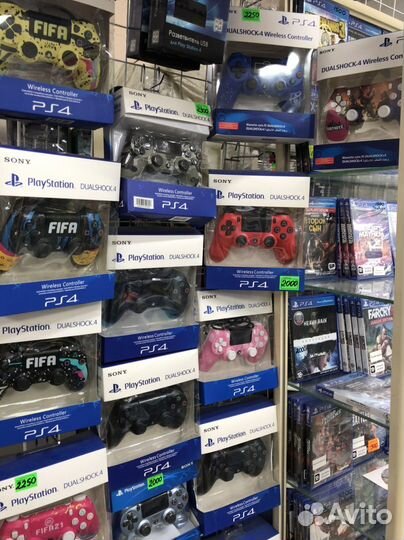 Геймпады новые для консоли PS3 и PS4