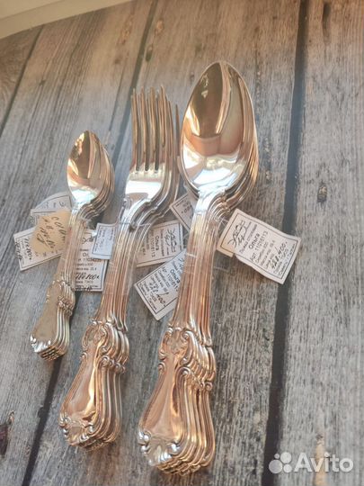 Набор столовых приборов на 6 персон серебро