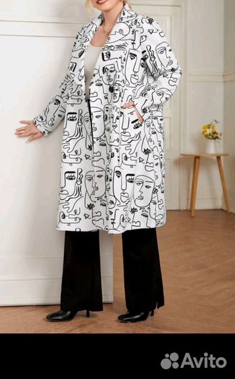 Пальто женское осень весна 52 54