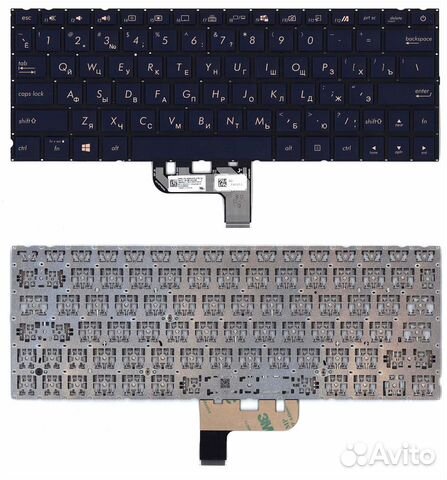 Клавиатура Asus Zenbook UX334F темно-синяя