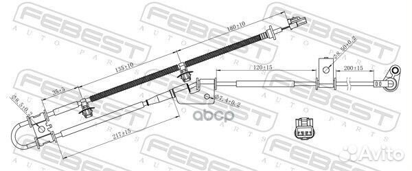 Датчик abs передний левый hyundai tucson 04 2004