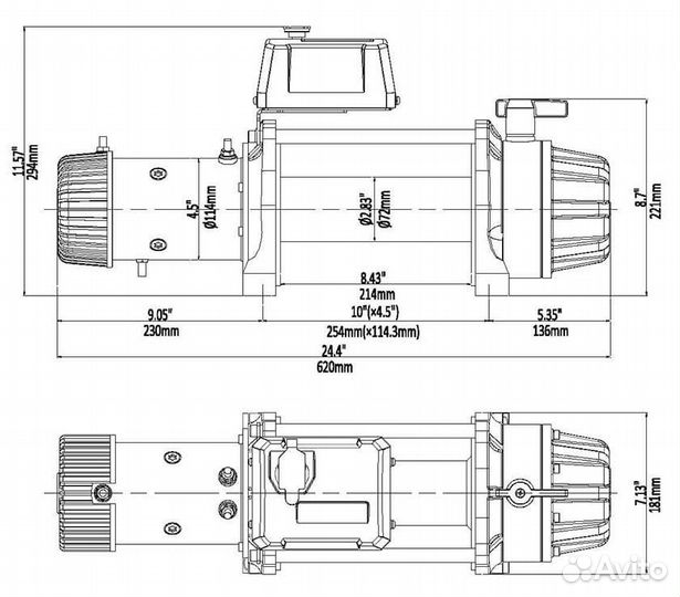 Лебёдка EWB13500MAX