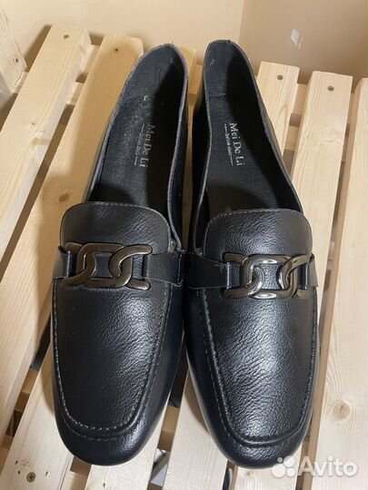 Мужские кожаные мокасины