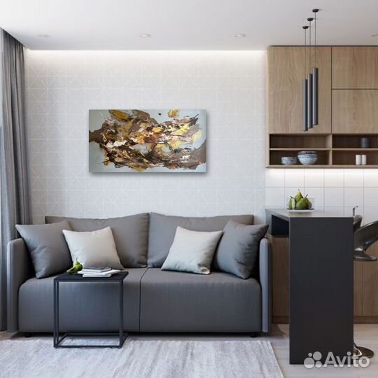 Картина абстракция в наличии для интерьера