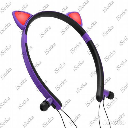 Беспроводные наушники кошачьи ушки Cat Ear Zw-29