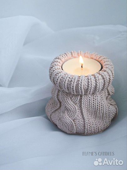 Подсвечник из гипса