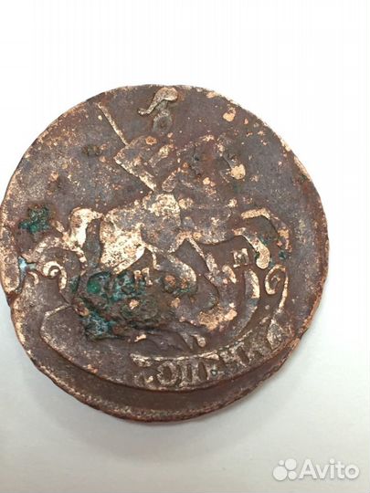 Перечекан 1763 из 4 копейки барабаны