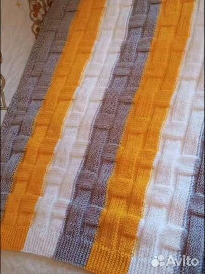 Плед детский вязаный ручная работа