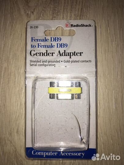 Компьютерный разъем db-9 «мама/мама» 9pin