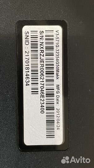 Ноутбук Acer aspire V3-571G-32354G50Makk