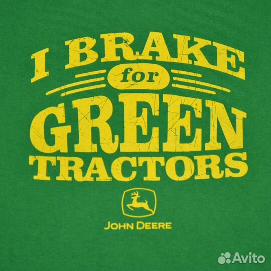 Винтажная футболка John Deere с принтом 2000's