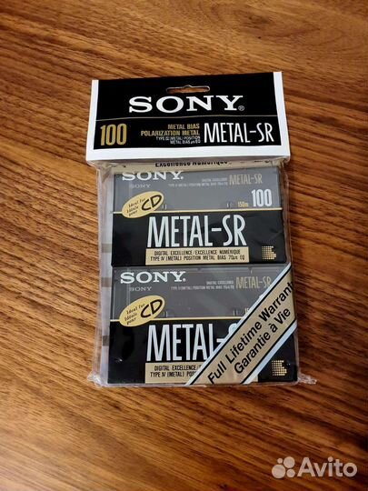 Аудиокассеты новые запечатанные Sony Metal-SR