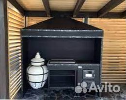 Мангал С печкой под казан