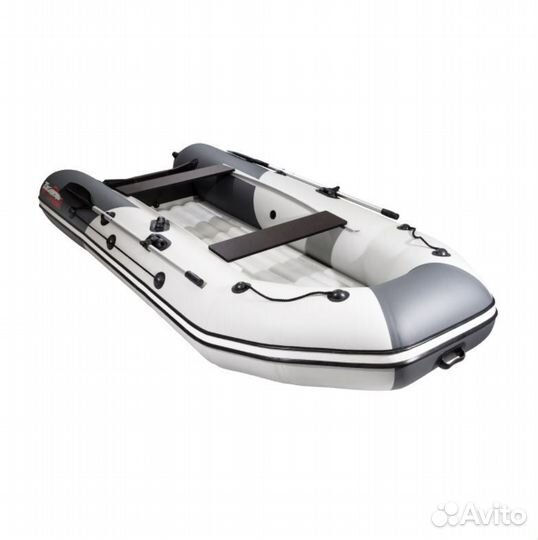 Лодка пвх Таймень NX 3600 нднд Pro светло-серый/гр