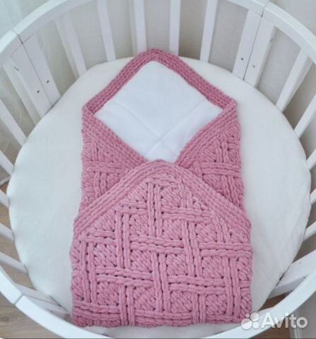 Плюшевый плед ручной работы