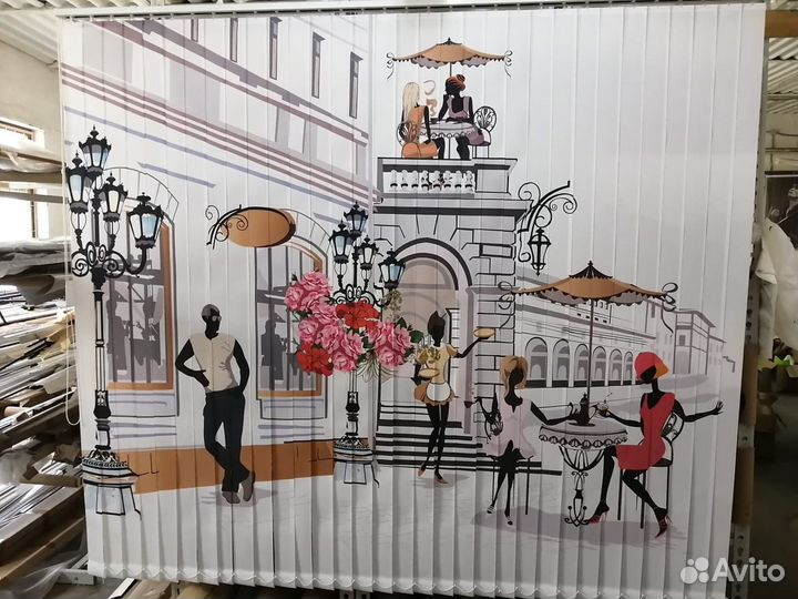 Вертикальные жалюзи с нанесением фото