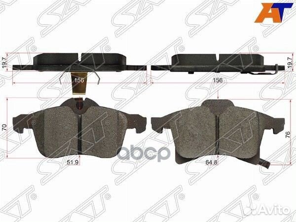 Колодки тормозные перед opel astra G/H/corsa C